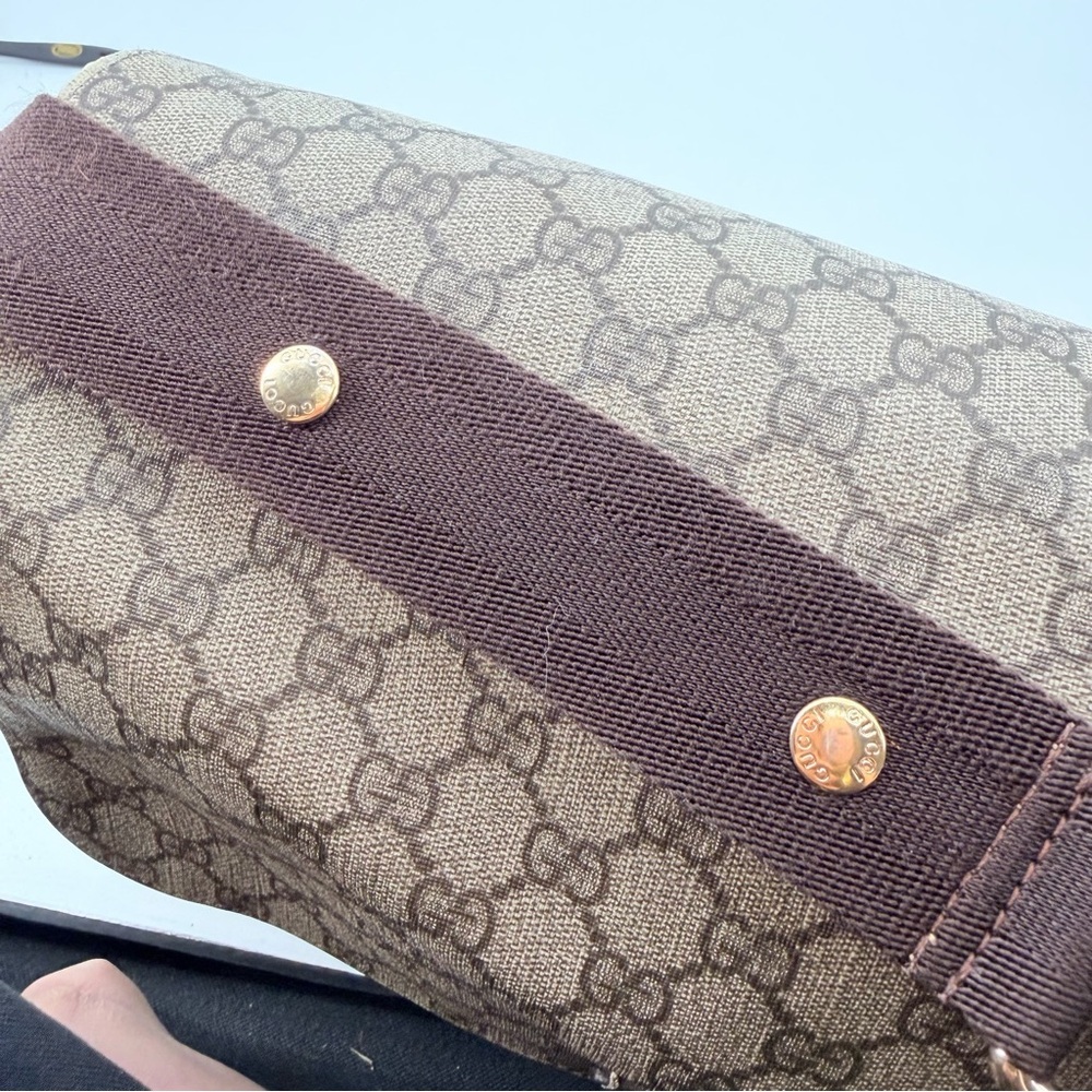 Gucci GG Supreme Baby Diaper Messenger Bag FLAWS - Picture 13 of 14